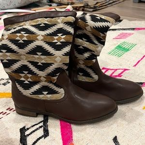 Forever 21 Tribal pattern boots
